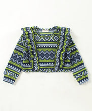 Load image into Gallery viewer, Aztec with Frill Polar Fleece Top Skirt Set