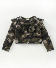 Load image into Gallery viewer, Camouflage with Frill Polar Fleece Top Skirt Set