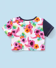 Load image into Gallery viewer, Floral Color Block Top Shorts Set