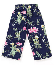 Load image into Gallery viewer, Frilled Sleeves Bow Top Belted Floral Plazzo Set