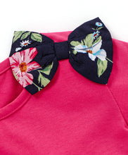 Load image into Gallery viewer, Frilled Sleeves Bow Top Belted Floral Plazzo Set