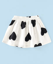 Load image into Gallery viewer, Frilled Solid Bow Top and Hearts Skirt Set