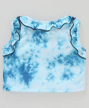 Load image into Gallery viewer, Tie and Dye Frilled Top Flapped Short Set