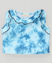 Load image into Gallery viewer, Tie and Dye Frilled Top Flapped Short Set