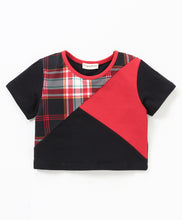 Load image into Gallery viewer, Checkered Color Block Top Frilled Short Set