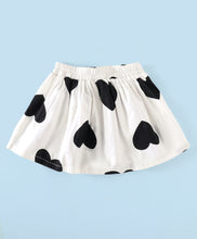 Load image into Gallery viewer, Frilled Solid Bow Top and Hearts Skirt Set