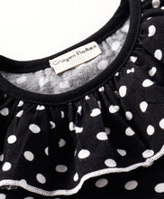 Load image into Gallery viewer, Polka Frilled Top Striped Belted Short Set