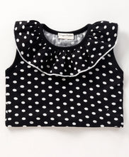 Load image into Gallery viewer, Polka Frilled Top Striped Belted Short Set