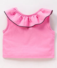 Load image into Gallery viewer, Neck Frill Top with Floral Belted Short Set