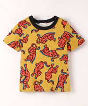 Load image into Gallery viewer, Tiger Printed Tshirt Short Set