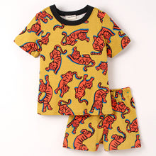 Load image into Gallery viewer, Tiger Printed Tshirt Short Set