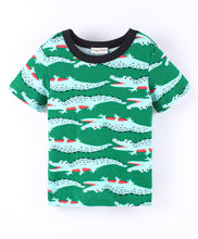 Load image into Gallery viewer, Alligator Printed Tshirt Short Set