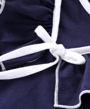 Load image into Gallery viewer, Solid V shape Frill Top Checkered Short Set