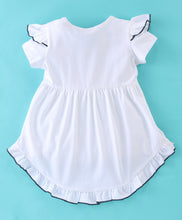 Load image into Gallery viewer, Solid Sleeves Frill Top Checkered Short Set