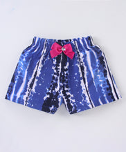 Load image into Gallery viewer, Solid Frilled Top Tie and Dye Short Set