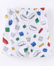 Load image into Gallery viewer, Blocks Printed Tshirt Short Set