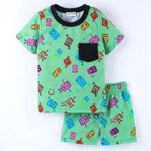 Load image into Gallery viewer, Abstract Printed Tshirt Short Set