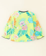 Load image into Gallery viewer, Floral V Frilled Top Leggings Set