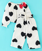 Load image into Gallery viewer, Hearts Printed Full Sleeves Co-ord Set