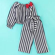 Load image into Gallery viewer, Striped Printed Full Sleeves Co-ord Set