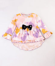 Load image into Gallery viewer, Tie Dye Frilled High Low Top Leggings Set