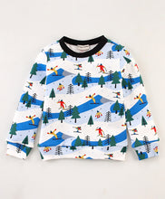 Load image into Gallery viewer, Skiing Printed Sweatshirt Jogger Set