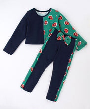 Load image into Gallery viewer, Bug Printed Color Block Top Leggings Set
