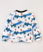 Load image into Gallery viewer, Skiing Printed Sweatshirt Jogger Set