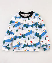 Load image into Gallery viewer, Skiing Printed Sweatshirt Jogger Set