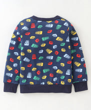 Load image into Gallery viewer, Blocks Printed Sweatshirt Jogger Set