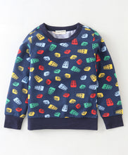 Load image into Gallery viewer, Blocks Printed Sweatshirt Jogger Set