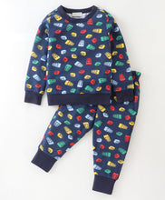 Load image into Gallery viewer, Blocks Printed Sweatshirt Jogger Set