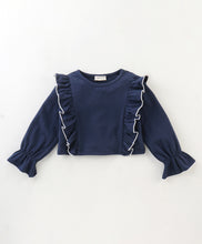 Load image into Gallery viewer, Frilled Top with Floral Palazzo Set