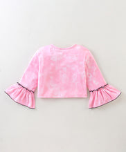 Load image into Gallery viewer, Tie Dye Frilled Top and Stars Palazzo Set