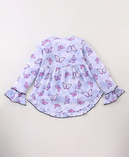 Load image into Gallery viewer, Butterfly Print Frilled Top Leggings Set