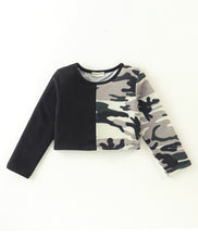 Load image into Gallery viewer, Camouflage Color Block Top Leggings Set