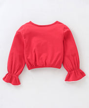 Load image into Gallery viewer, Front Frilled Top Jacquard Skirt Set