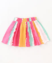 Load image into Gallery viewer, Front Frilled Top Tie and Dye Skirt Set