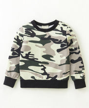 Load image into Gallery viewer, Camouflage Printed Sweatshirt Jogger Set