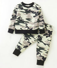 Load image into Gallery viewer, Camouflage Printed Sweatshirt Jogger Set