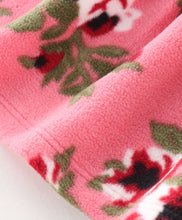 Load image into Gallery viewer, Floral Polar Fleece Frilled Top Skirt Set