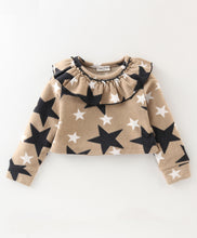 Load image into Gallery viewer, Stars Polar Fleece Frilled Top Skirt Set