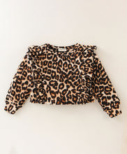 Load image into Gallery viewer, Animal Print Polar Fleece Frilled Top Skirt Set