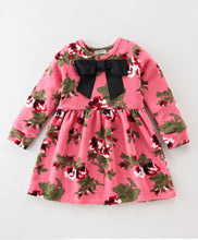 Load image into Gallery viewer, Floral Polar Fleece Dress Cotton Leggings Set