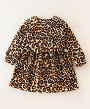 Load image into Gallery viewer, Animal Print Polar Fleece Dress Cotton Leggings Set