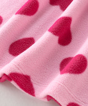 Load image into Gallery viewer, Hearts Polar Fleece Dress Cotton Leggings Set