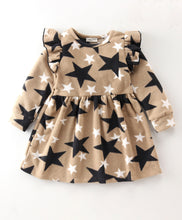 Load image into Gallery viewer, Stars Polar Fleece Dress Cotton Leggings Set