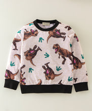Load image into Gallery viewer, Dinosaur Printed Sweatshirt Jogger Set