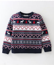 Load image into Gallery viewer, Jacquard Printed Sweatshirt Jogger Set