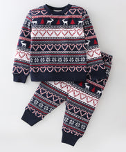Load image into Gallery viewer, Jacquard Printed Sweatshirt Jogger Set